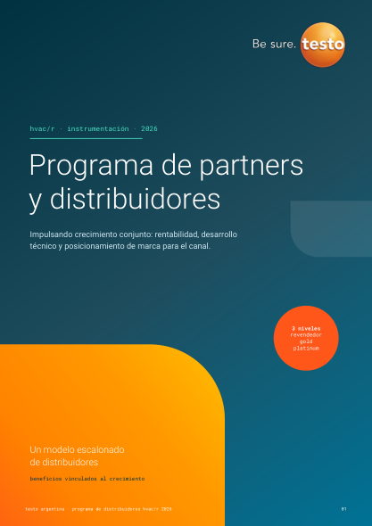 Portada del programa de partners y distribuidores Testo